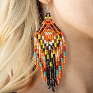 Multicolored Bead Earrings